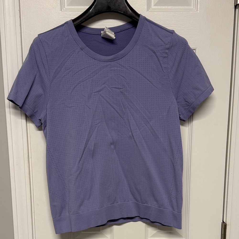 Athleta Lavender Short Sleeve Tee